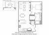 1 Bed E floor plan 1 Bed E floor plan at Cannery Park by Windsor, San Jose, CA